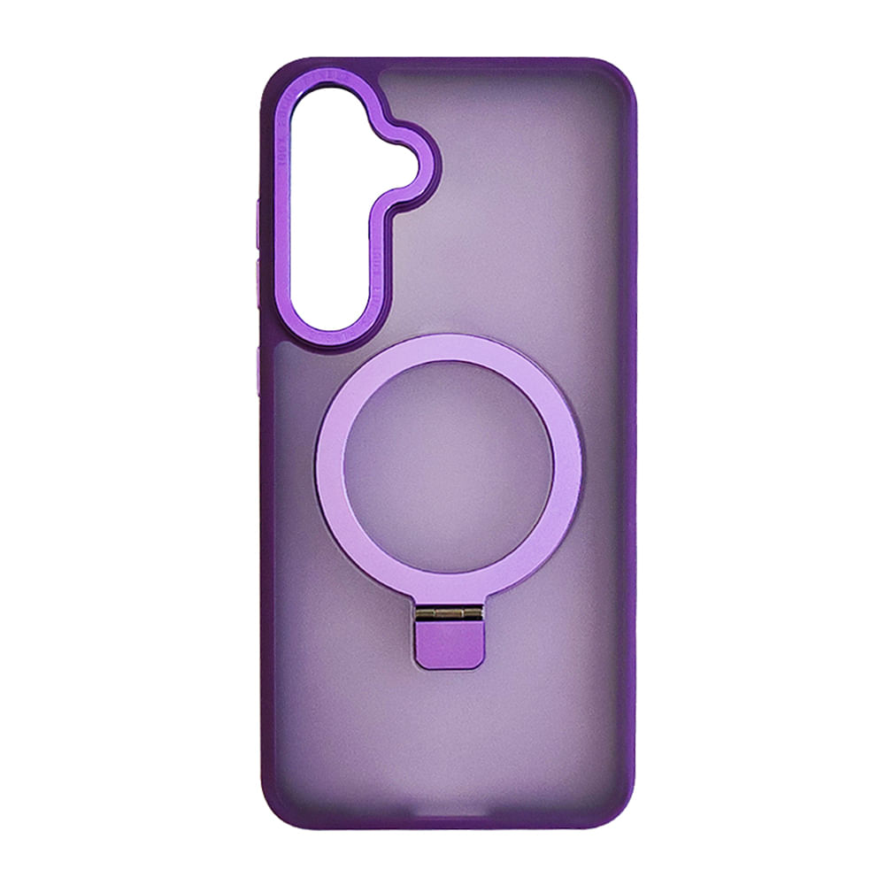 Imagen 1 del producto Case Coolbox GMobile para Samsung S24 Plus Metal Matte con MagSafe, soporte integrado, antigolpes, morado